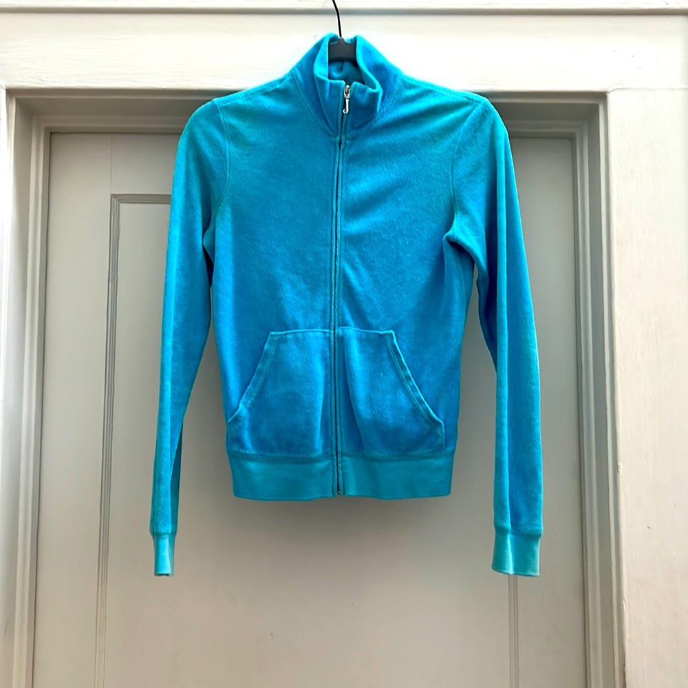 Juicy Couture Terry Cloth Jacket - Turquoise